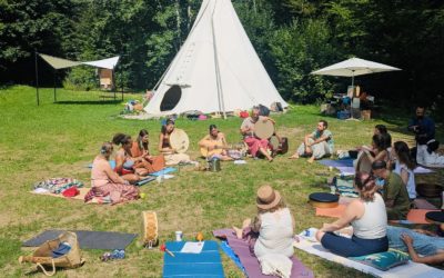 Chants & danses de la Terre accompagnés du Cacao au Tipi Arc-en-Ciel